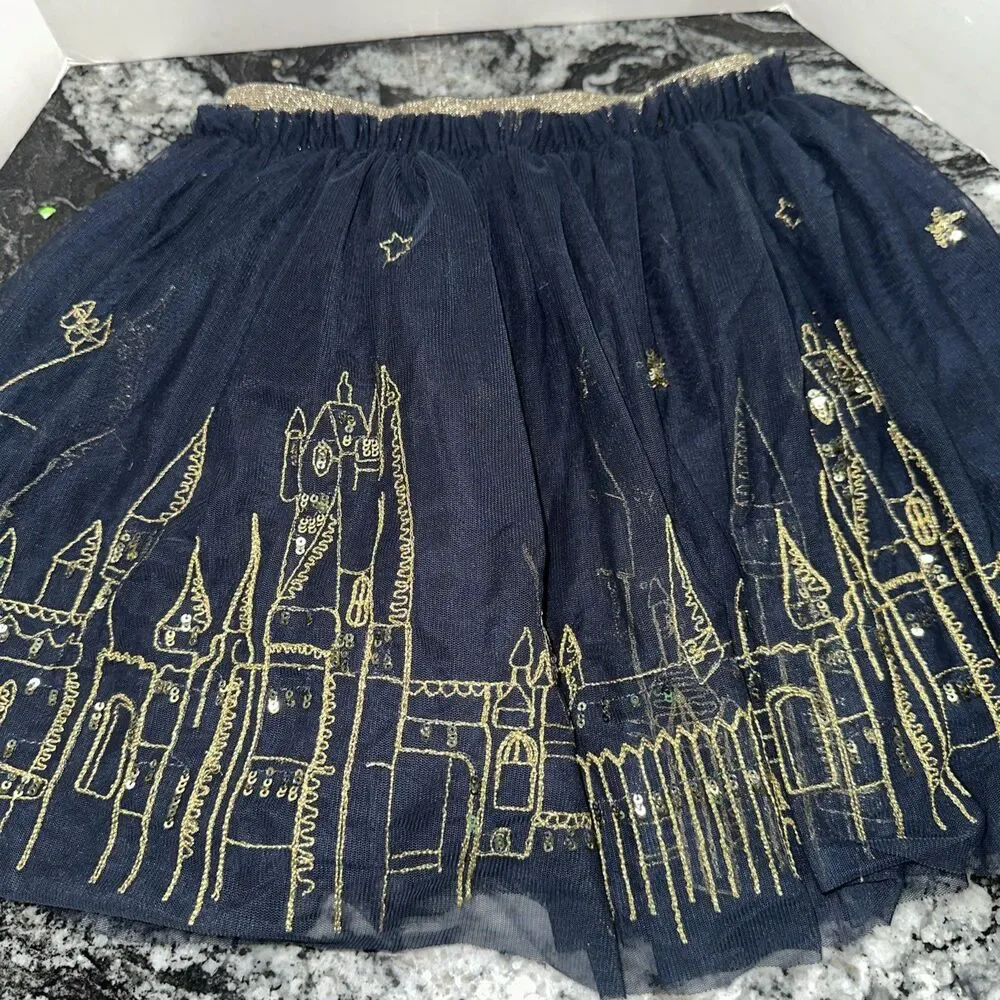 Mini Boden Hogwarts Embroidered Skirt Harry Potter Collection 4 5 New with Tags